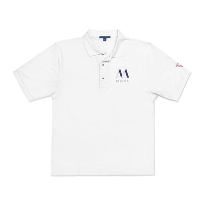 Stylish Unisex Polo Shirt with Triangle Embroidery, Casual Wear, Gift for Him/Her, Perfect for Work, Weekend, Sports, Events Printify