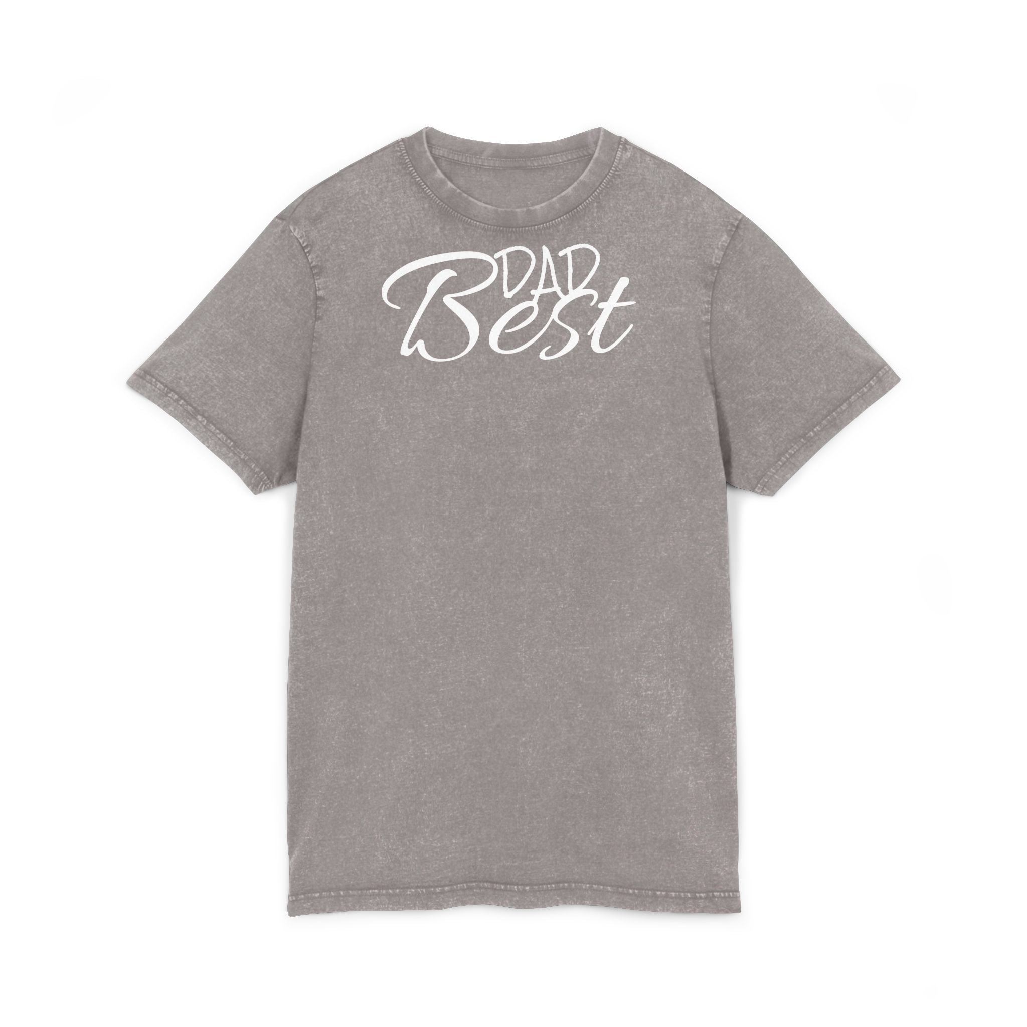 Acid Washed Dad Best Tee - Vintage Style T-Shirt for Father's Day & Casual Wear