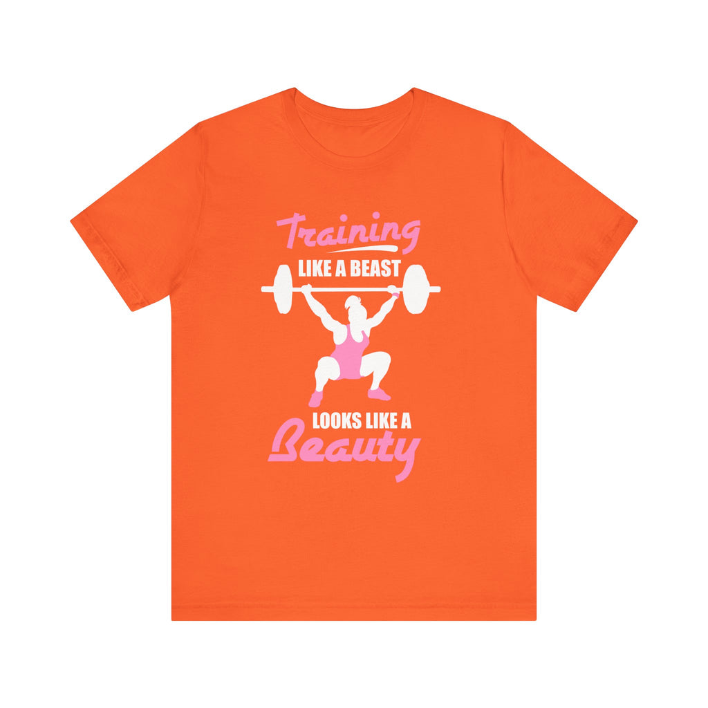 S’entraîner comme une bête ressemble à un tee-shirt unisexe de beauté 