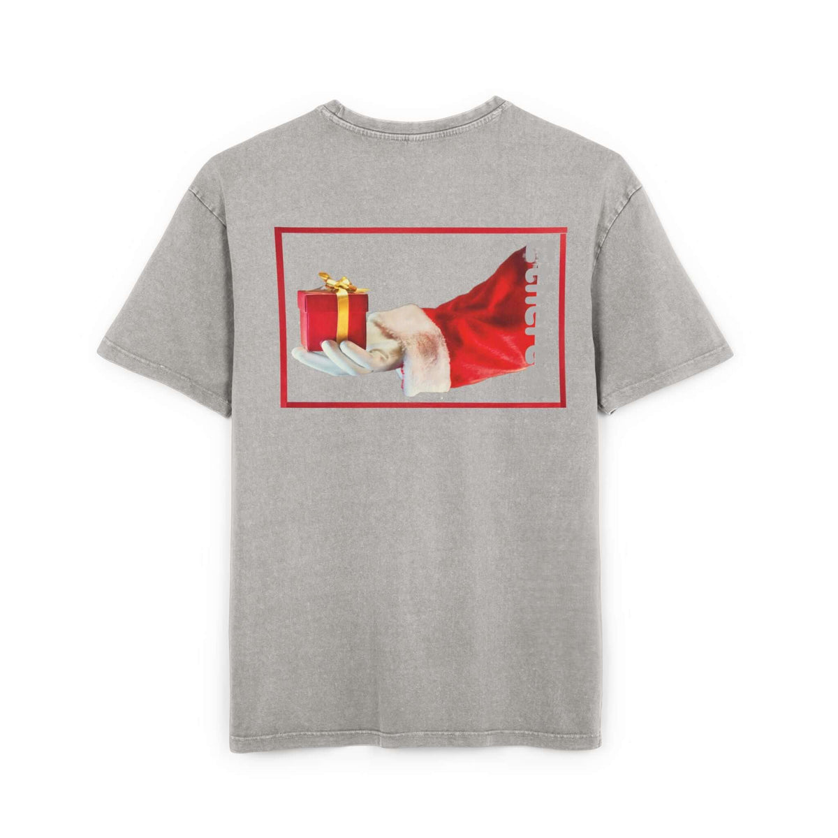 Tee Santa Claus Acid Washed Men's Oversize Heavy