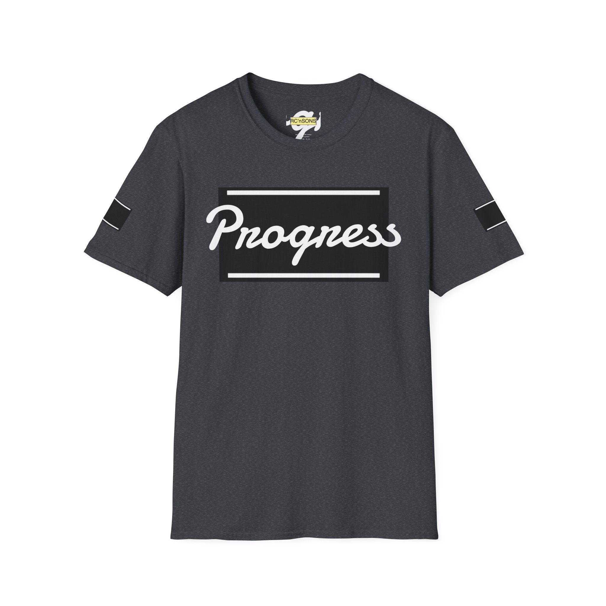 Motivational Unisex Softstyle T-Shirt | Progress Tee, Gift for Teens, Casual Wear, Workout Shirt, Inspirational Apparel Printify