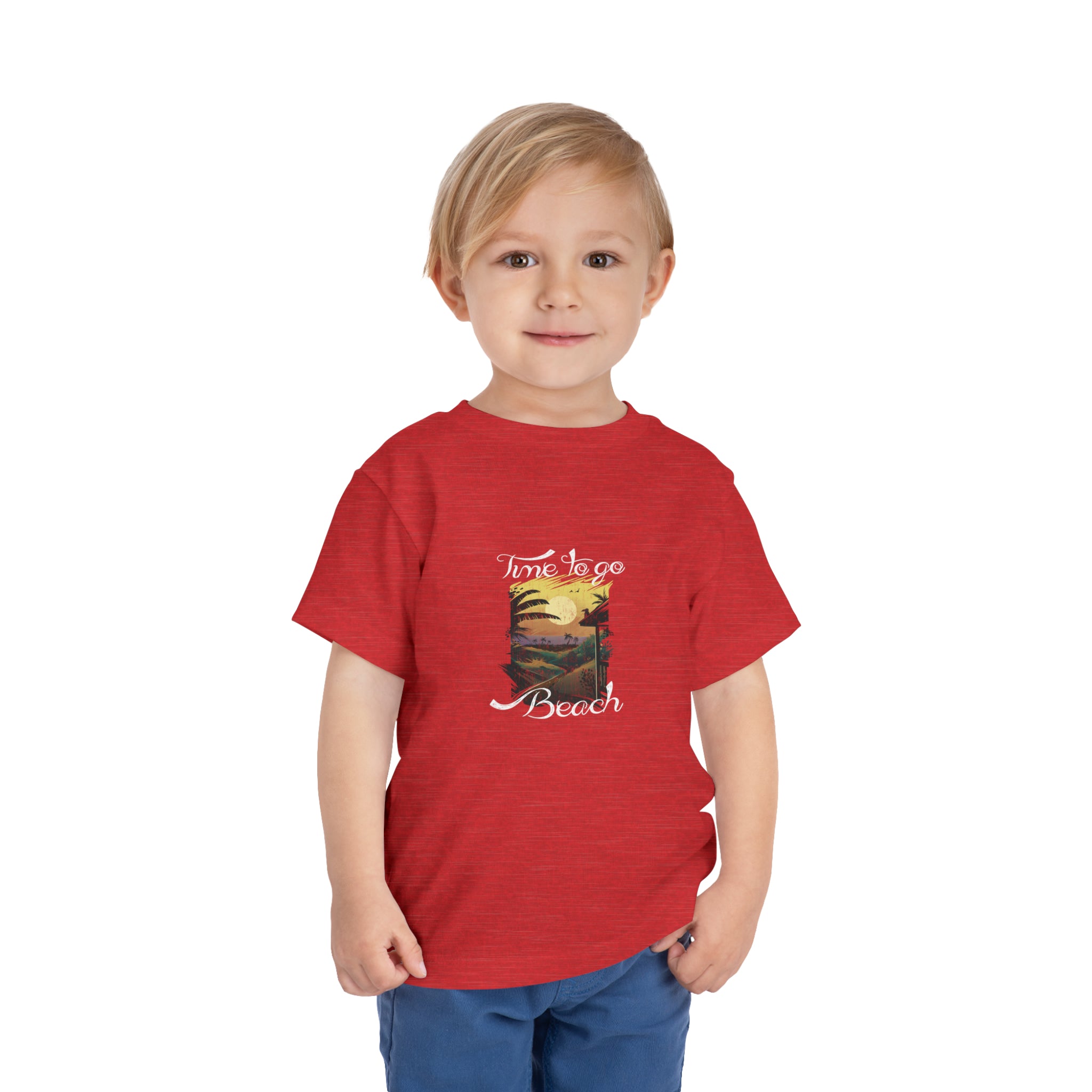 T-shirt pour tout-petits Time To Go Beach 