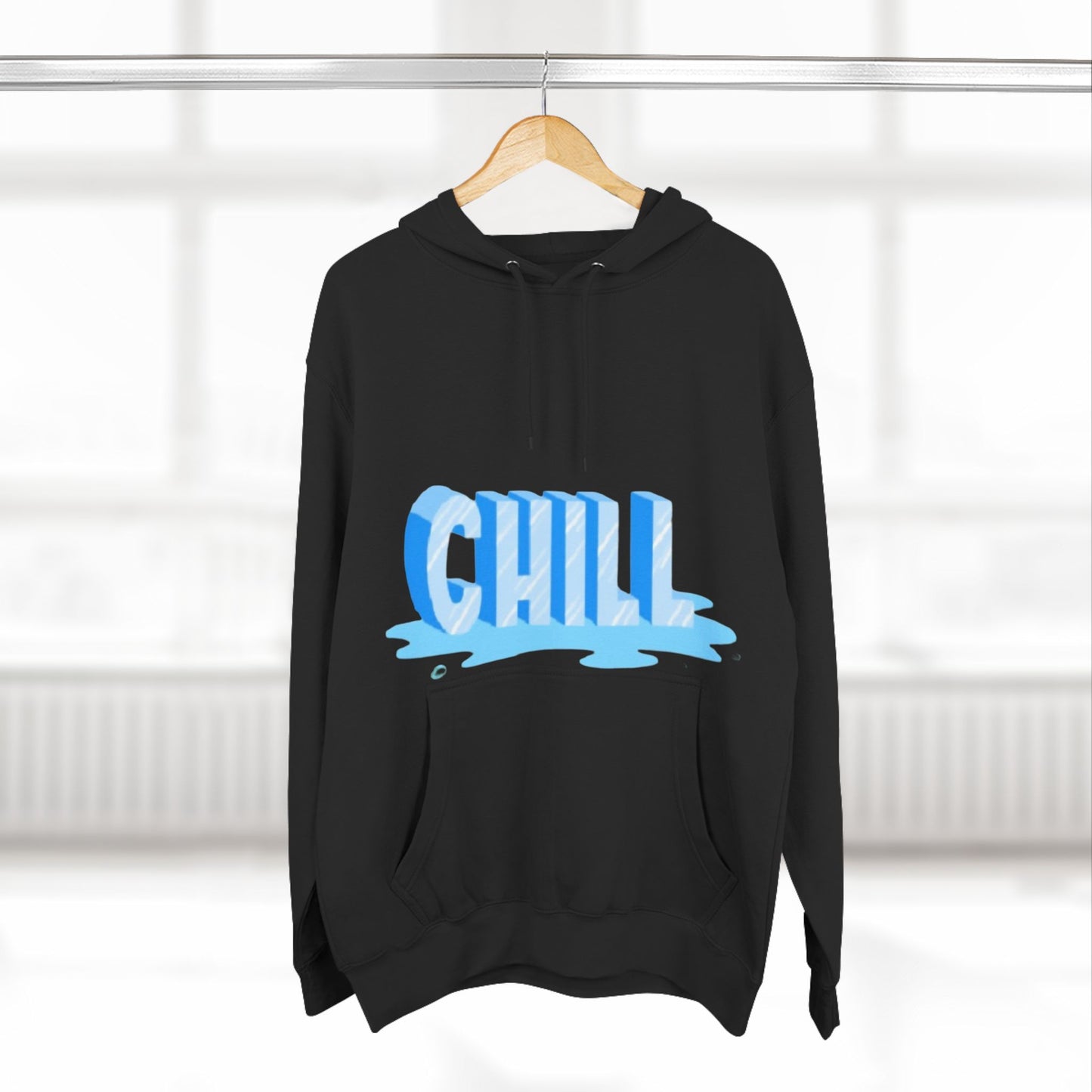 Unisex Three-Panel Fleece Chill Hoodie