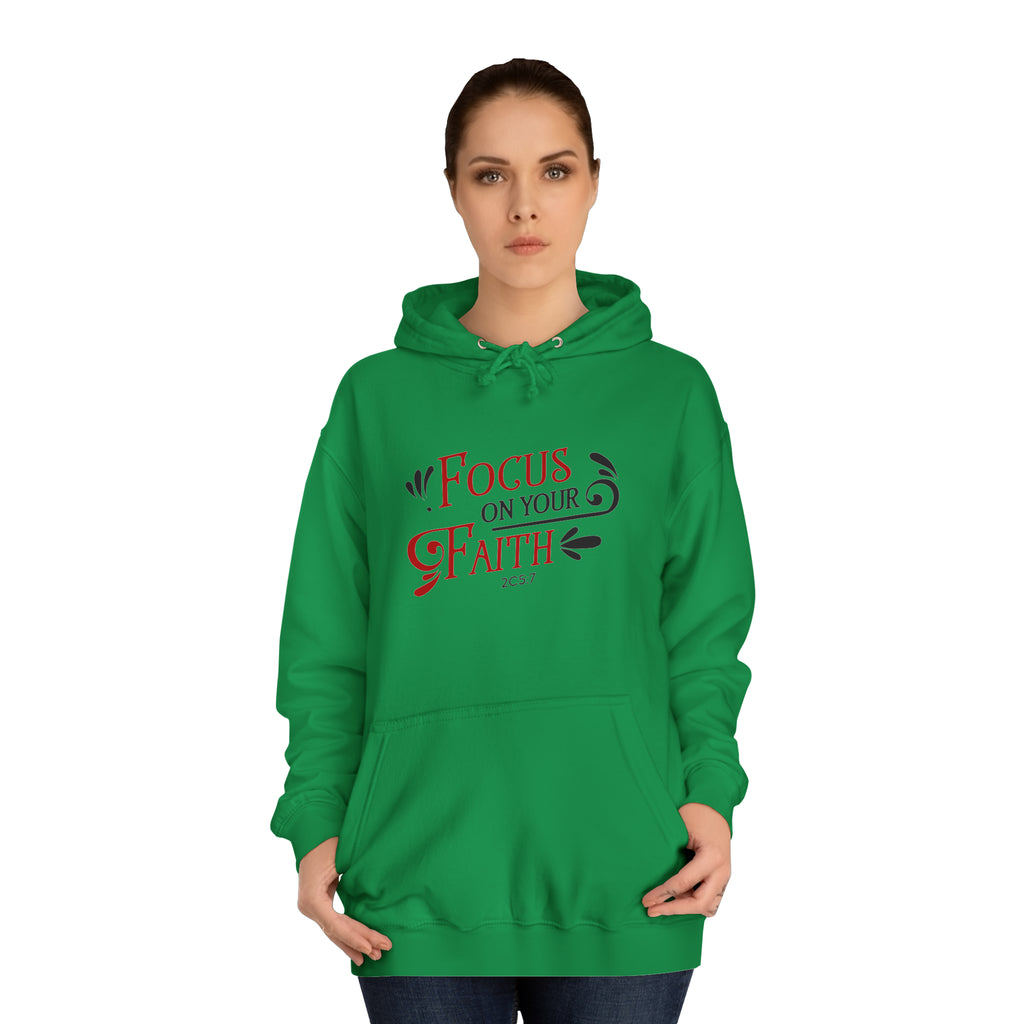 Concentrez-vous sur votre sweat à capuche unisexe foi 