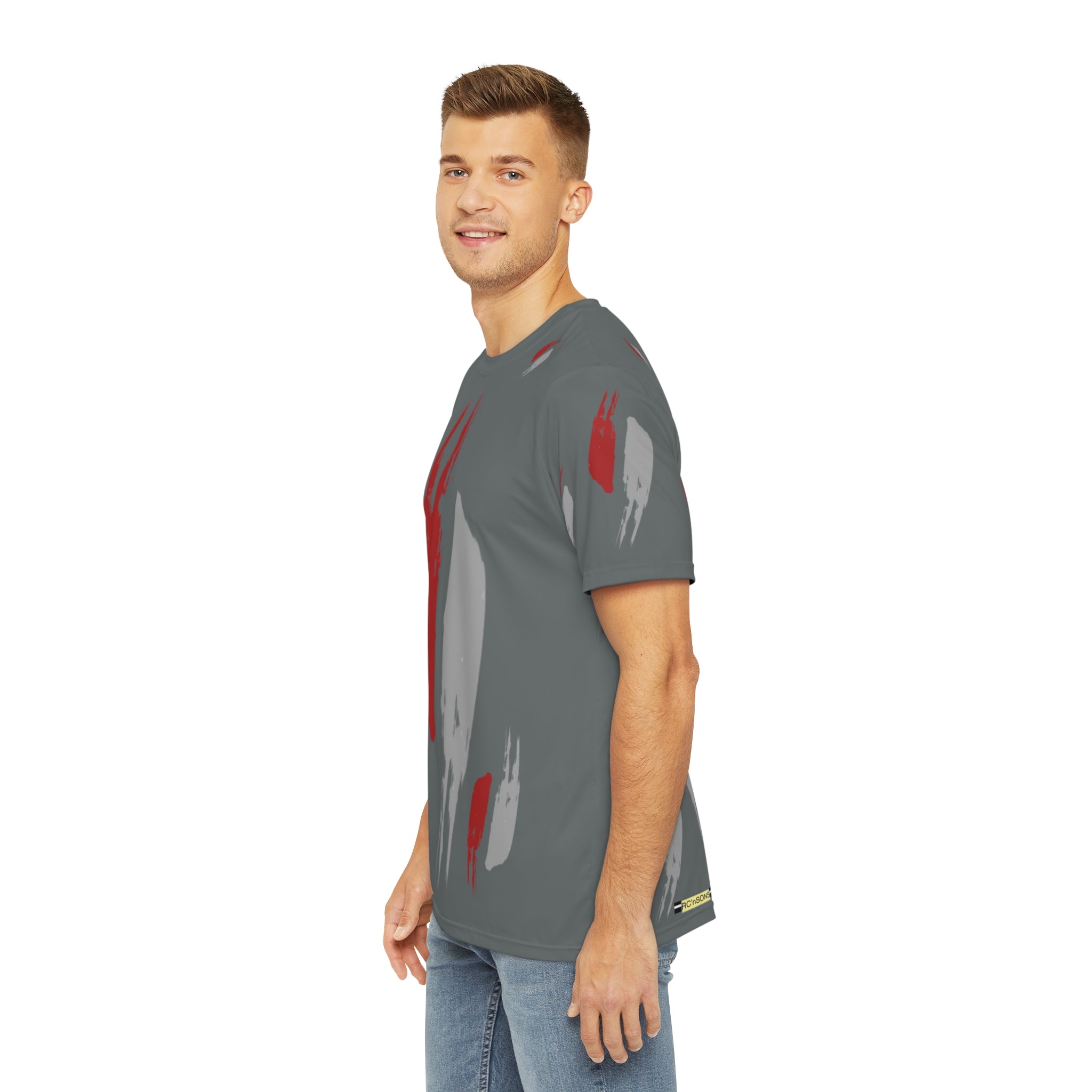 Abstract Art Men's Tee, Unique Graphic Shirt, Casual Wear, Trendy Fashion, Gift for Him, Everyday Style