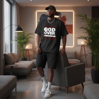 T-Shirt - Unisex Ultra Heavy Cotton Box Tee - God over Creation Printify