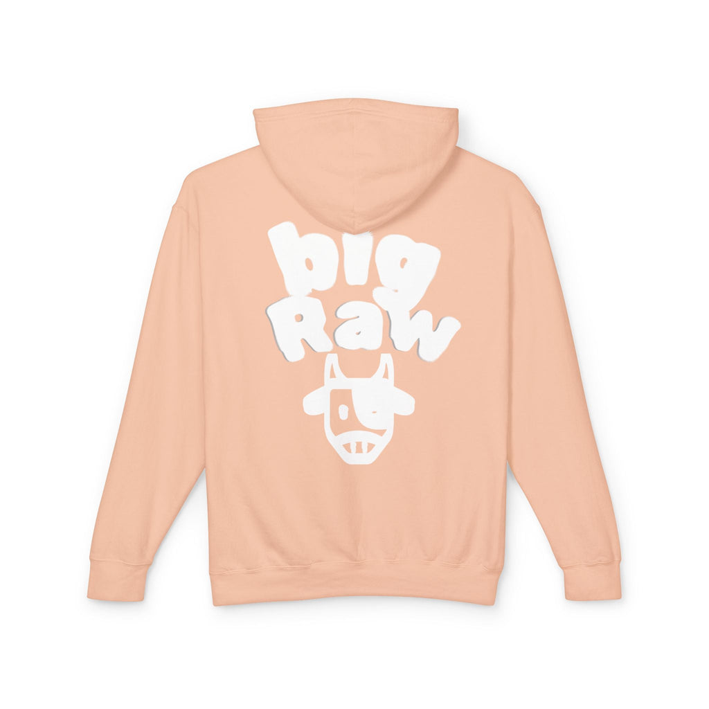 Big Raw Unisex Lightweight Hooded Sweatshirt - Cozy Casual Wear, Perfect for Everyday Use, Gift for Friends, Trendy Hoodie Printify