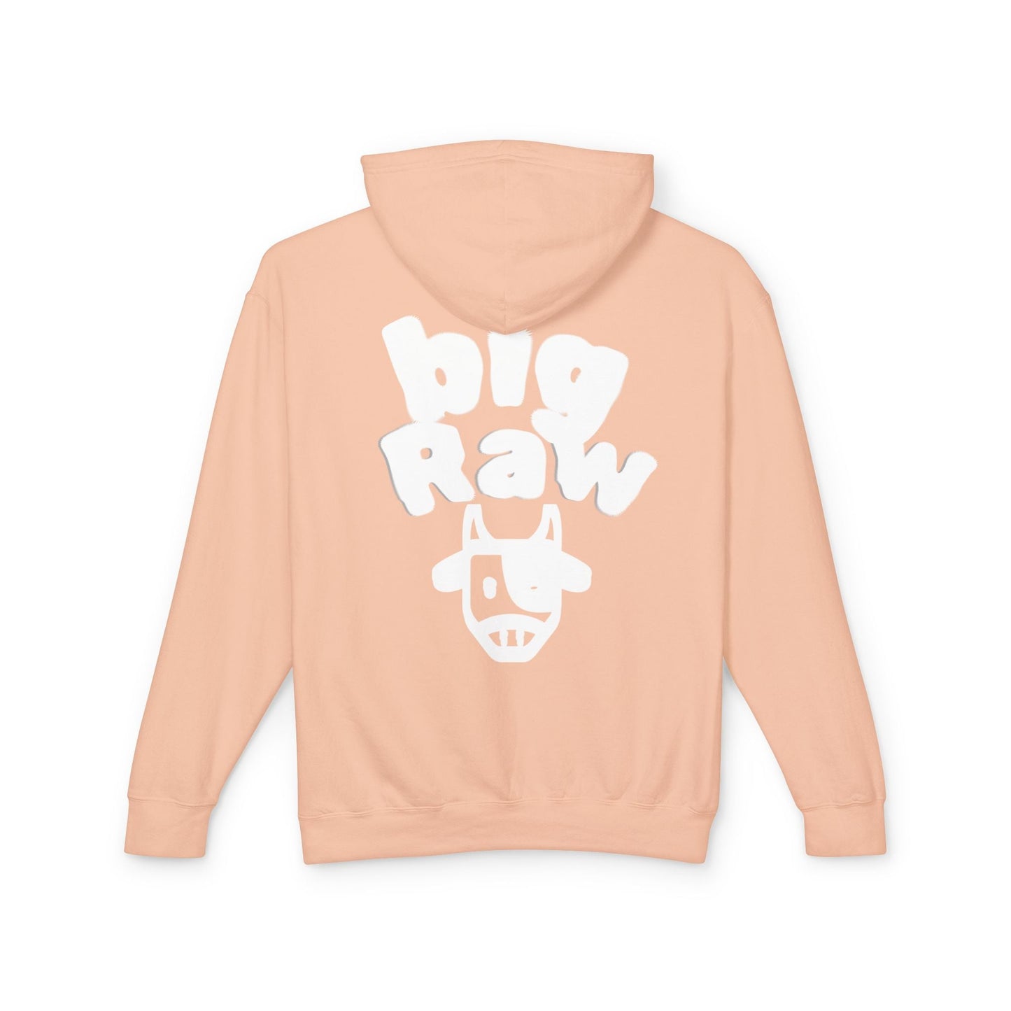 Big Raw Unisex Lightweight Hooded Sweatshirt - Cozy Casual Wear, Perfect for Everyday Use, Gift for Friends, Trendy Hoodie Printify
