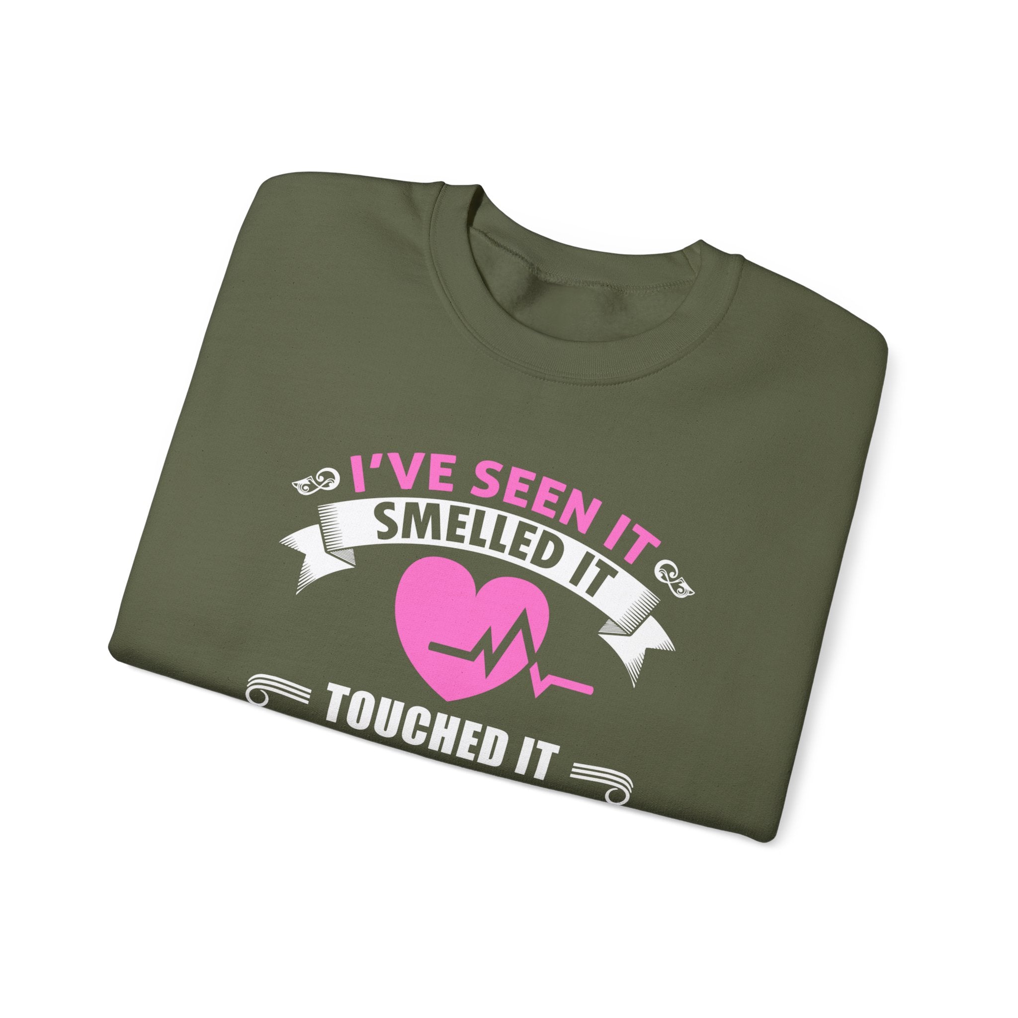 J’ai vu ça sentait ça touchait ce sweat-shirt unisexe 