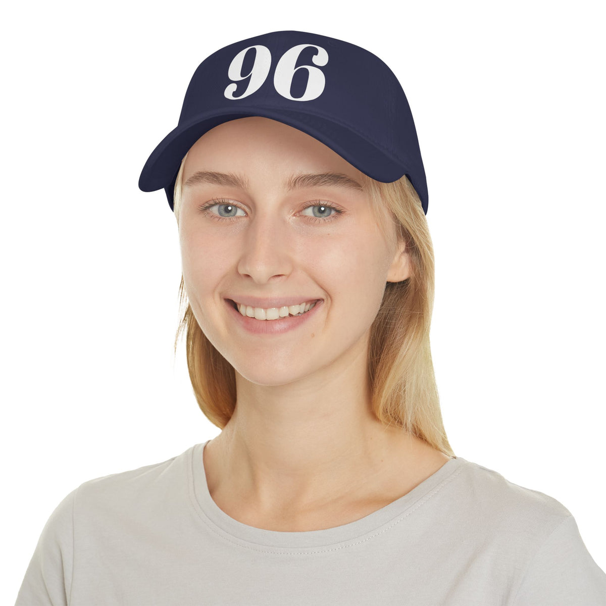Vintage Red Baseball Cap with Bold '96' Design | Casual Sportswear
