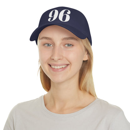 Vintage Red Baseball Cap with Bold '96' Design | Casual Sportswear