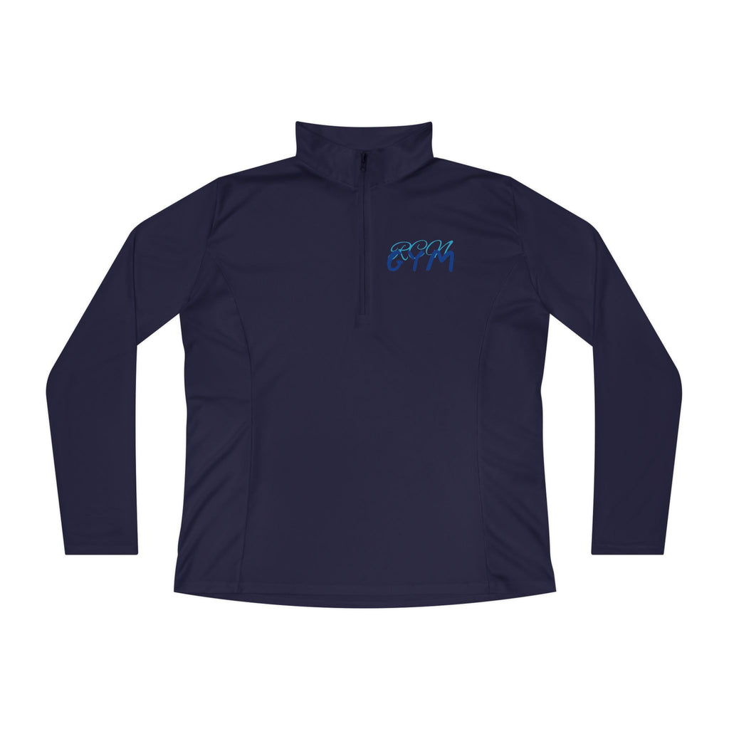 Quarter-Zip Pullover - Casual and Comfortable Women's Quarter-Zip Pullover