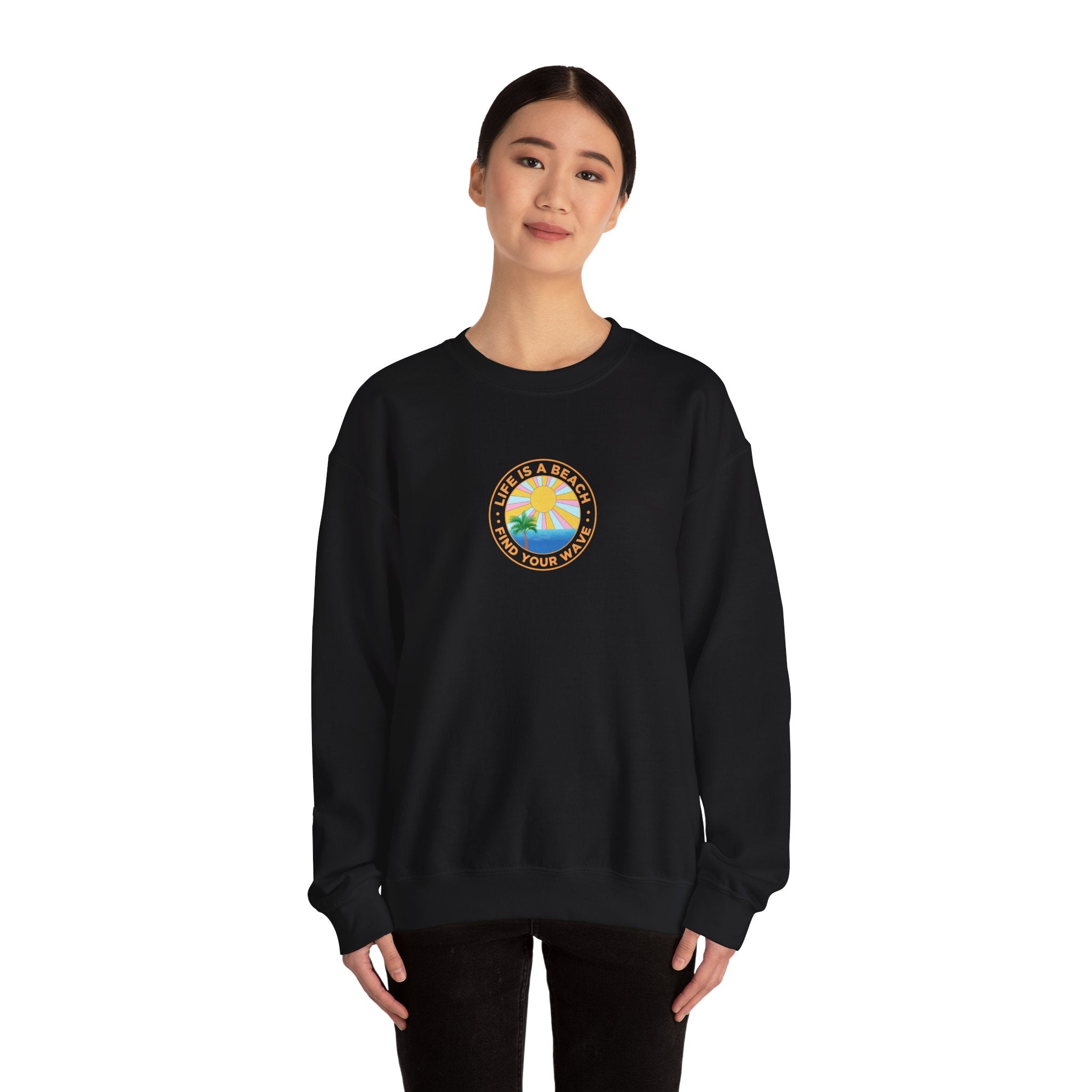 La vie est un sweat-shirt unisexe de plage 