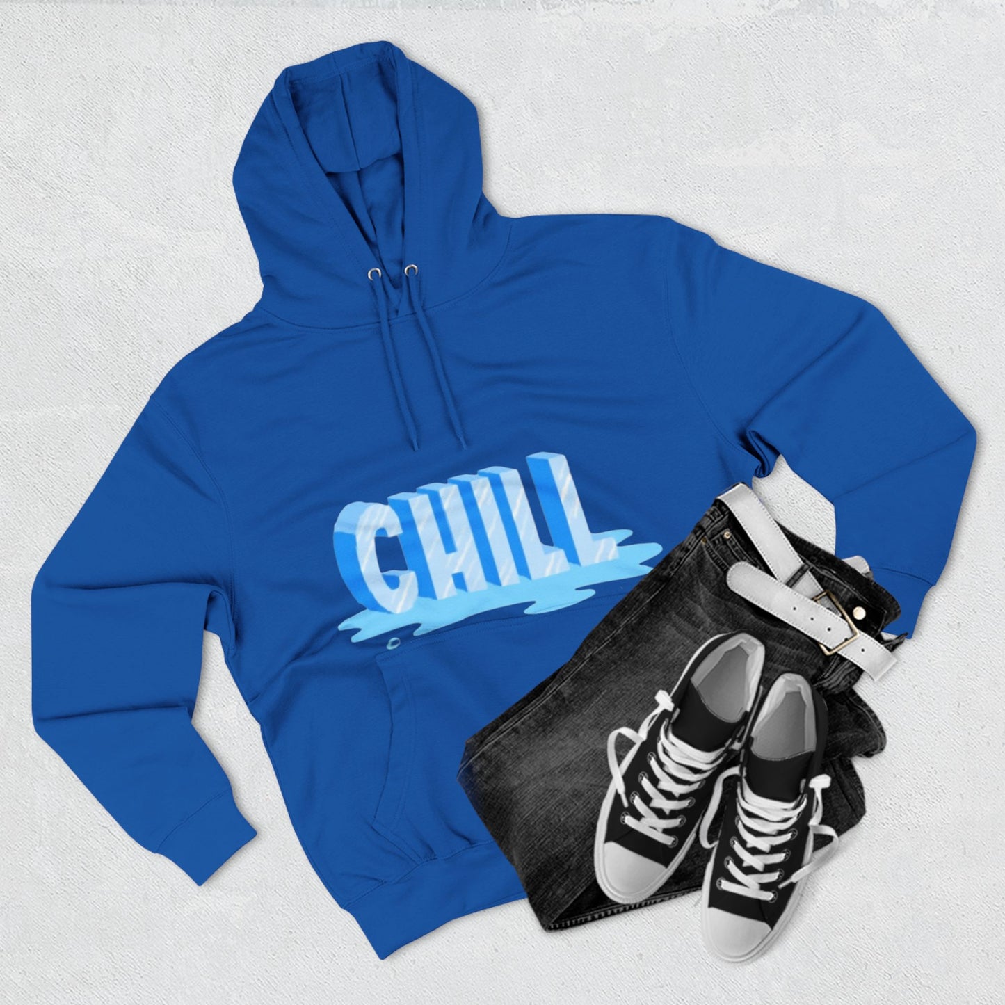 Unisex Three-Panel Fleece Chill Hoodie