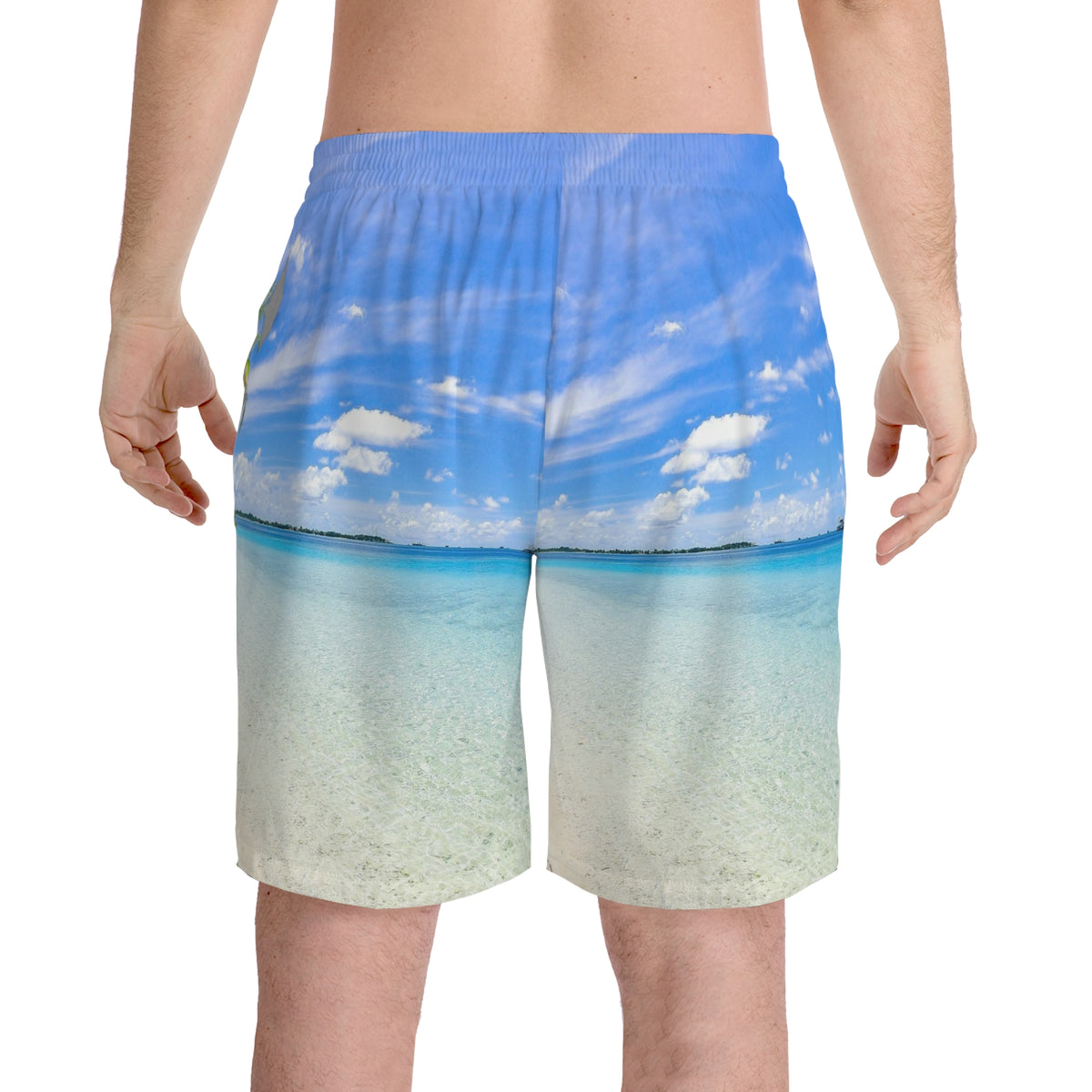 Men's Elastic Beach Shorts (AOP)