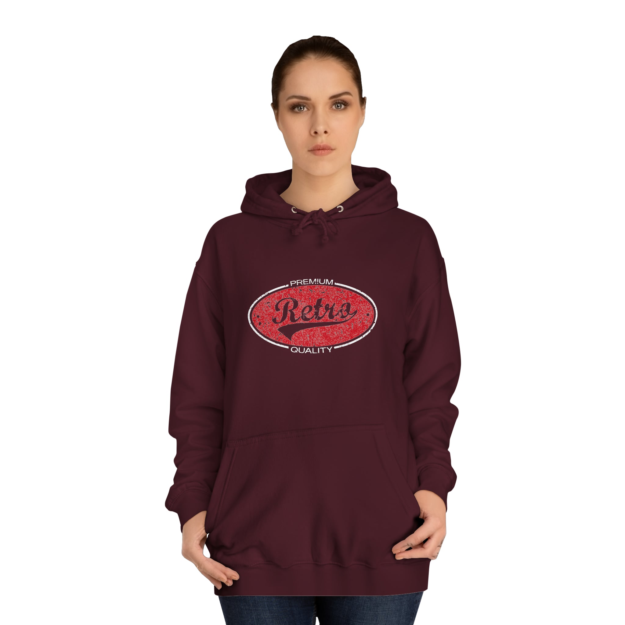 Sweat à capuche unisexe rétro vintage 