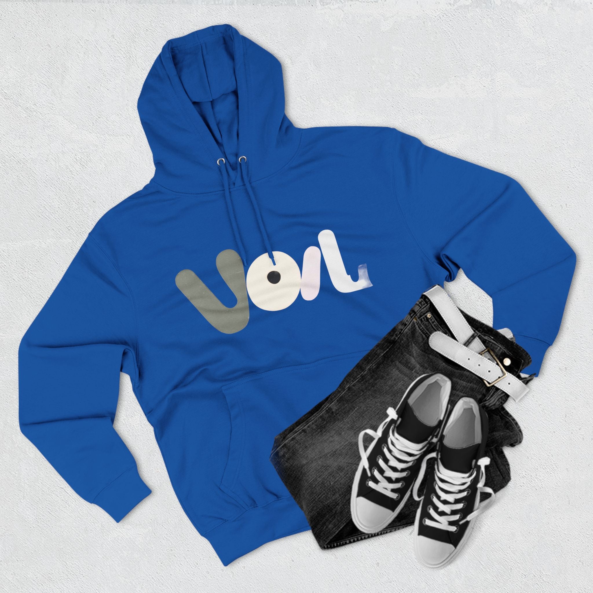 Voila Three-Panel  Hoodie