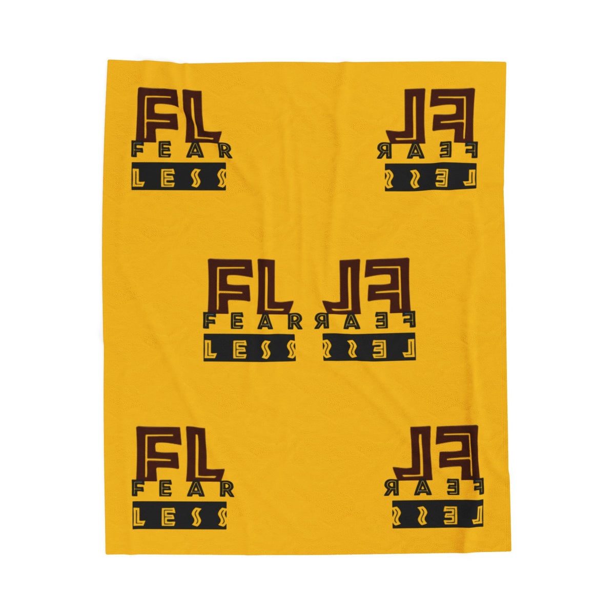 Fearless Velveteen Plush Blanket - Cozy and Inspirational Throw for Home Décor