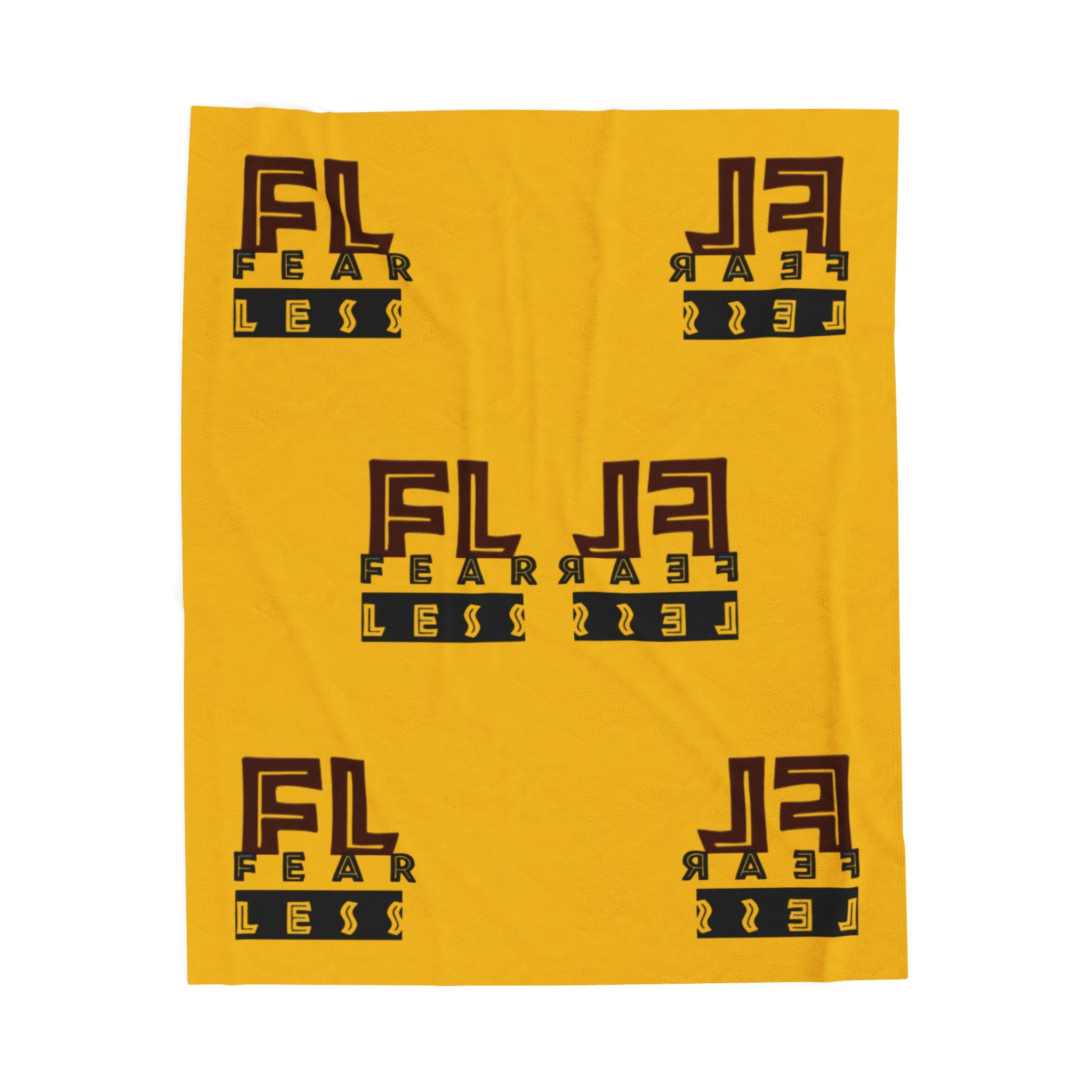 Fearless Velveteen Plush Blanket - Cozy and Inspirational Throw for Home Décor