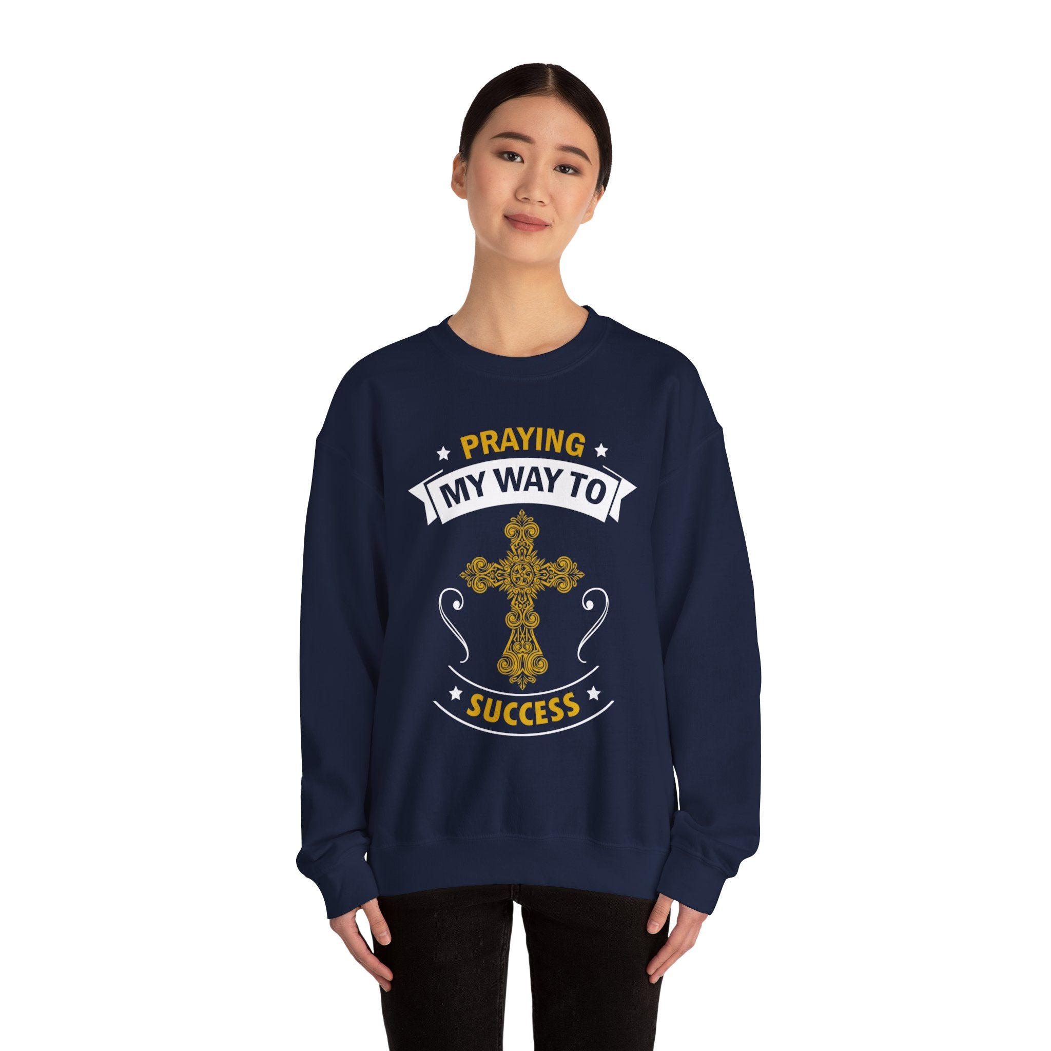 Prier mon chemin vers le succès Sweat-shirt unisexe 