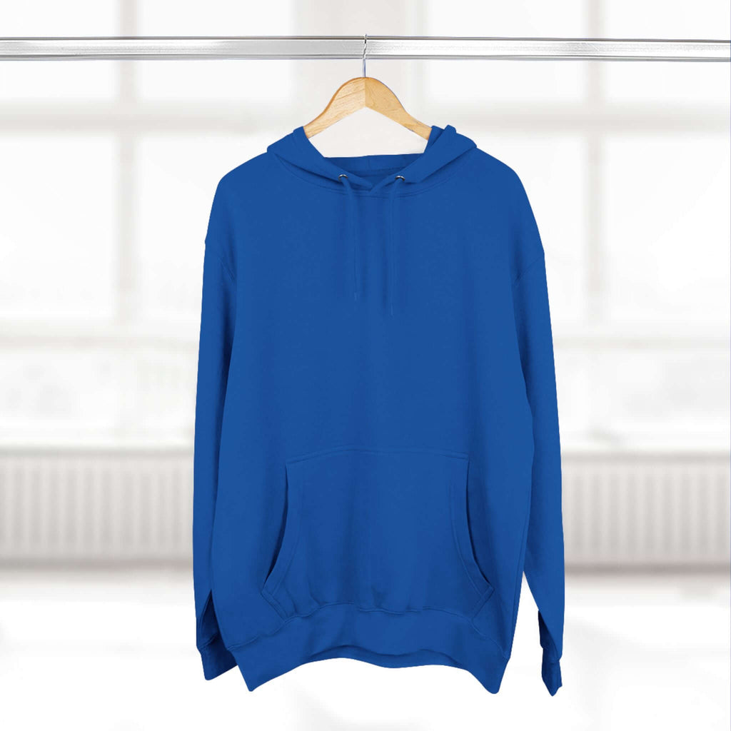 Fleece Hoodie with Quadrat Embroidery