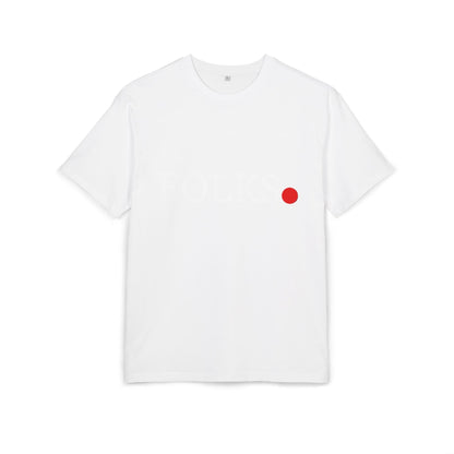 Oversized Tee with Bold Red Dot, Everyday Tee Printify