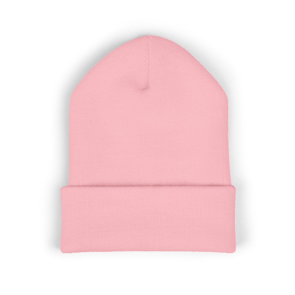 Embroidered Pushup Cuffed Beanie - Stylish Winter Accessory