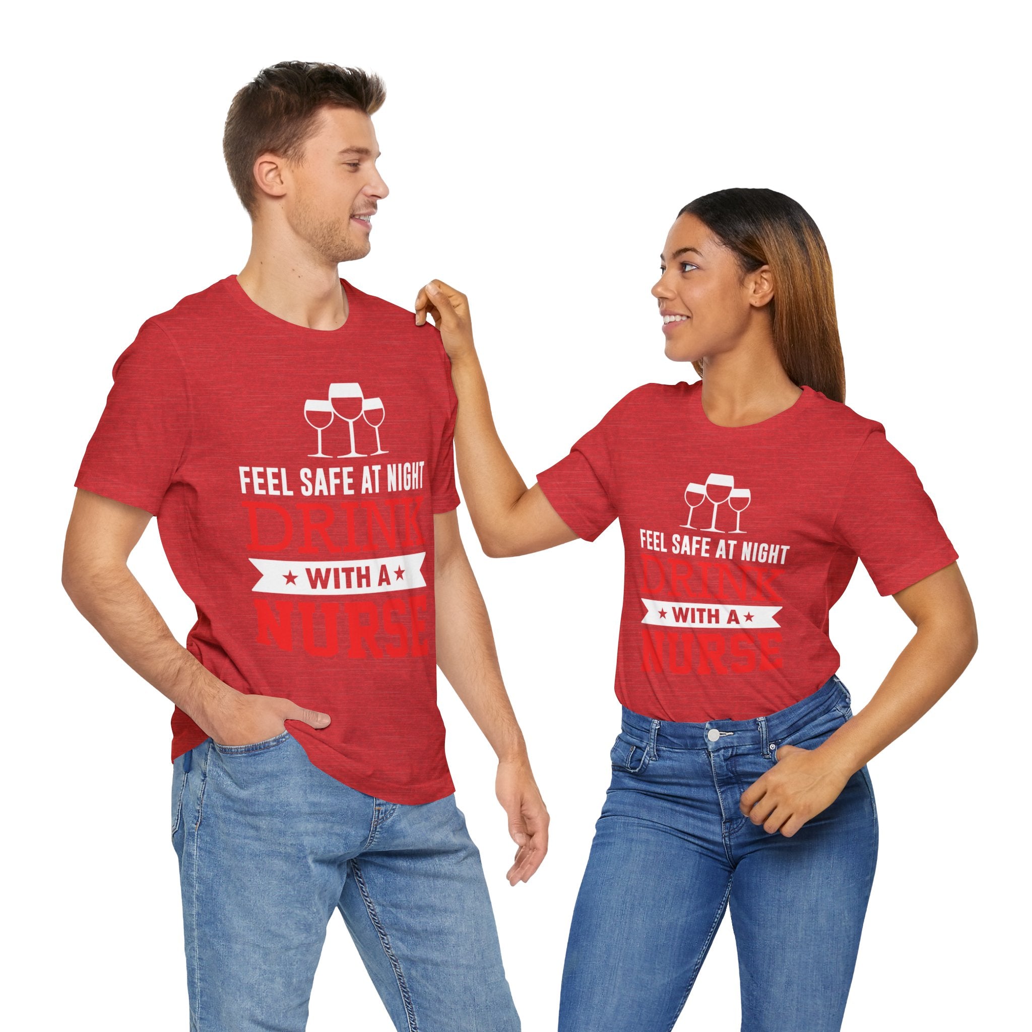 Sentez-vous en sécurité la nuit, buvez un tee-shirt unisexe 