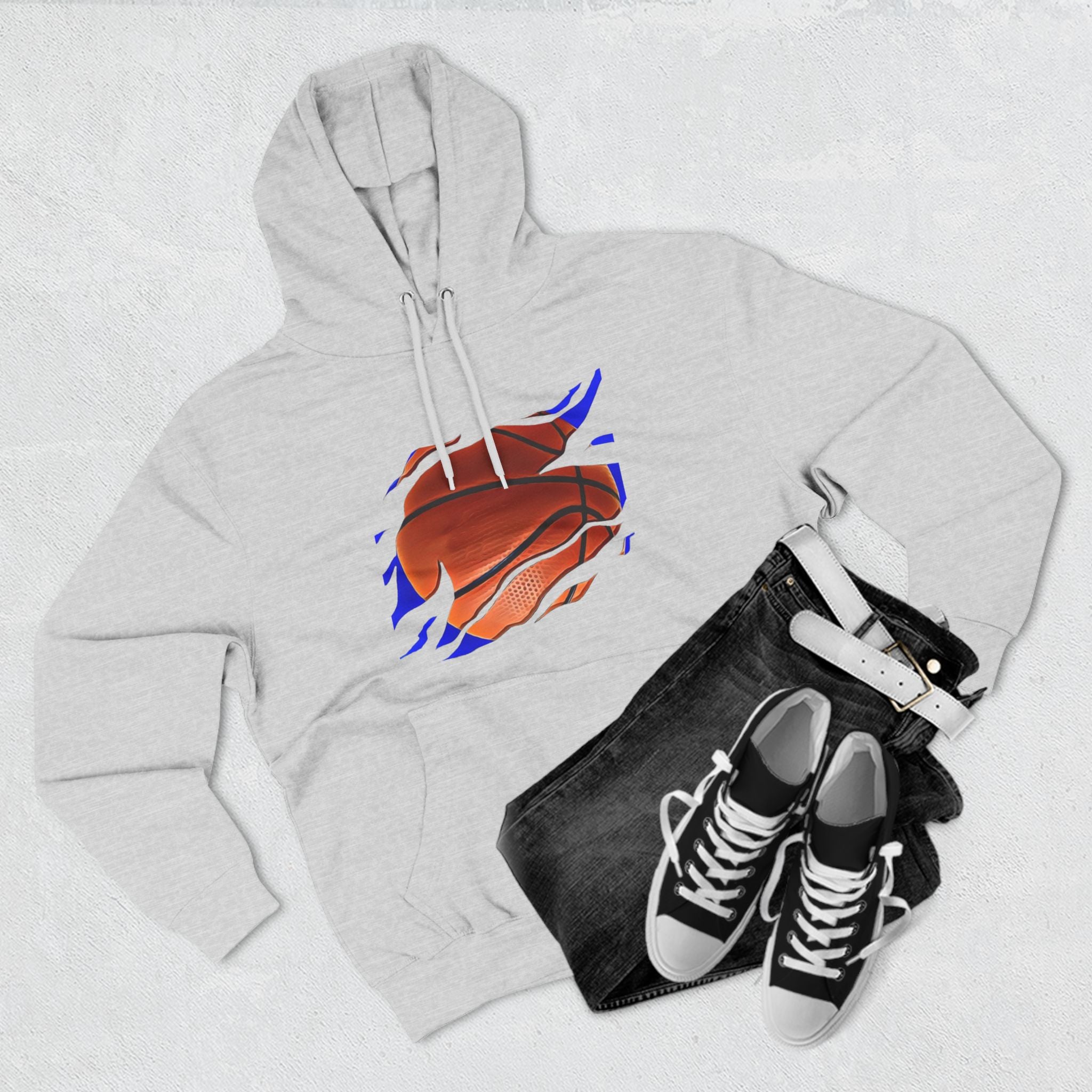 RCNSONS Unisex Three-Panel Fleece ‚Baseball‘ Hoodie