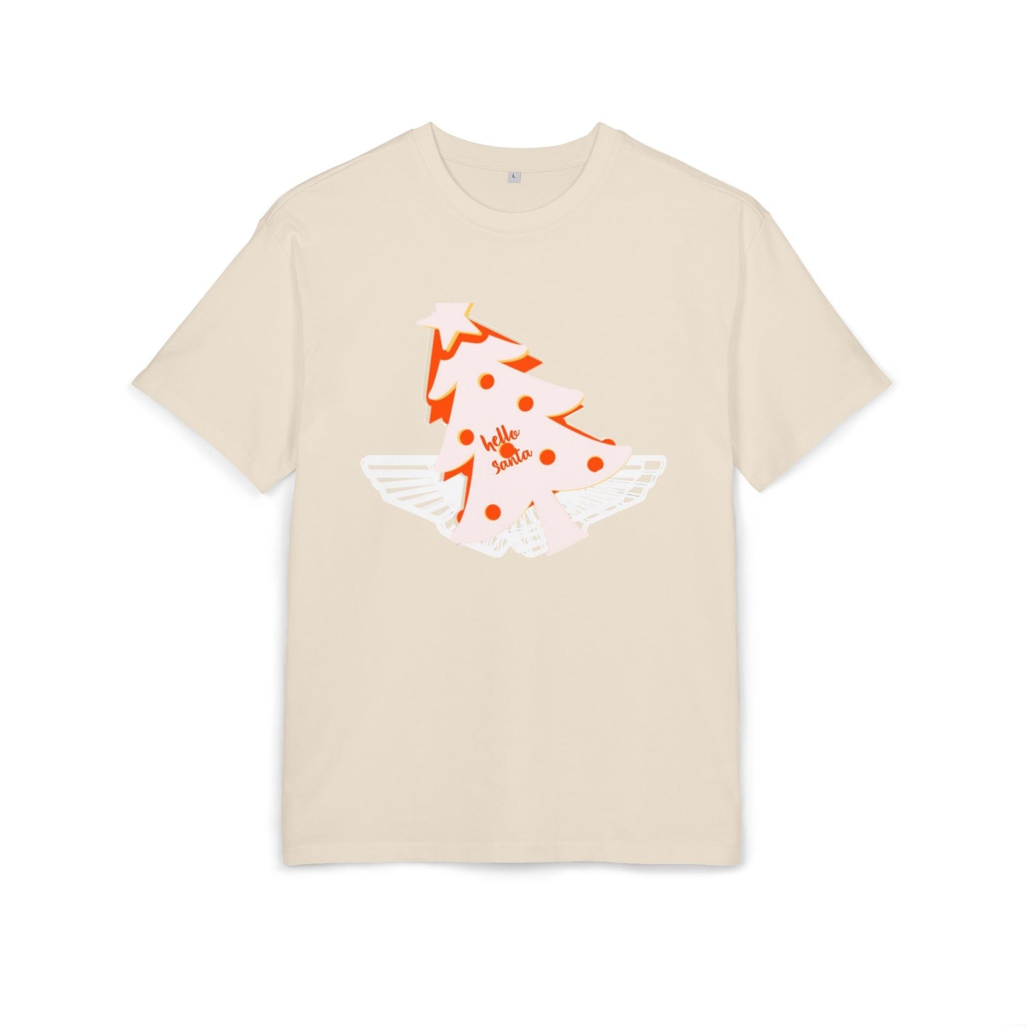 Christmas Oversize Tee - hello Santa Printify