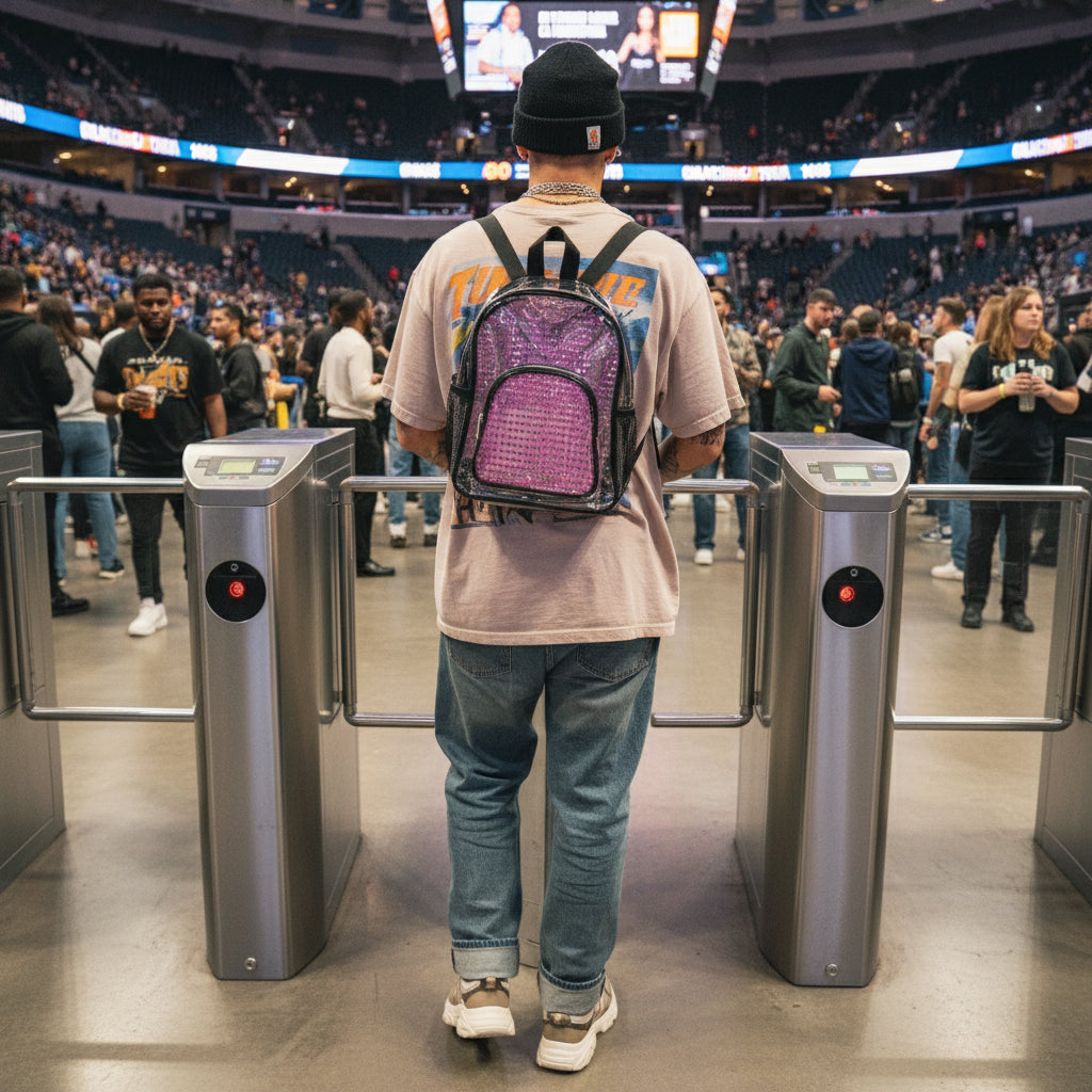 Clear Stadium Backpack, Clear Bag, Stadium Approved Backpack, Transparent Backpack, Concert Bag, Sports Game Bag Printify
