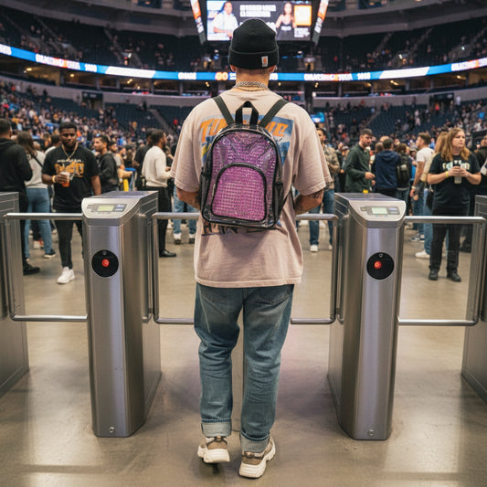 Clear Stadium Backpack, Clear Bag, Stadium Approved Backpack, Transparent Backpack, Concert Bag, Sports Game Bag Printify