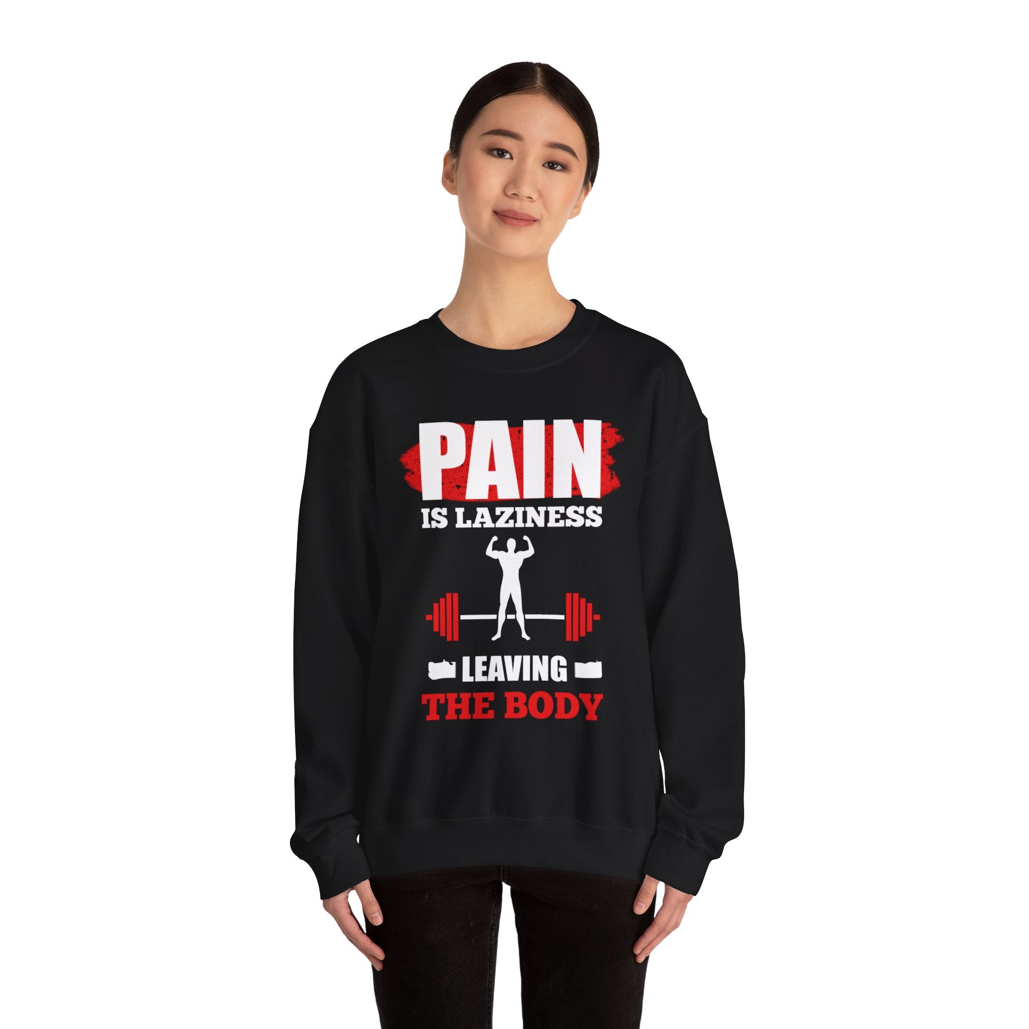 La douleur est la paresse Sweat-shirt unisexe 