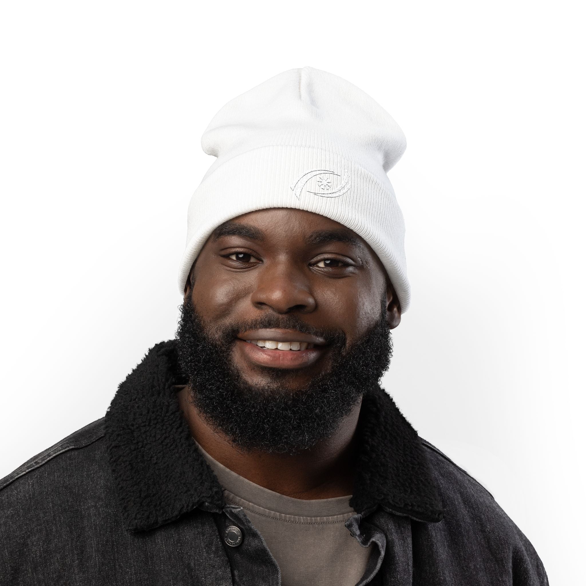 Cozy Embroidered Knit Beanie, Winter Hat, Gift for Him, Gift for Her, Fashion Accessory, Cold Weather Gear, Unique Beanie
