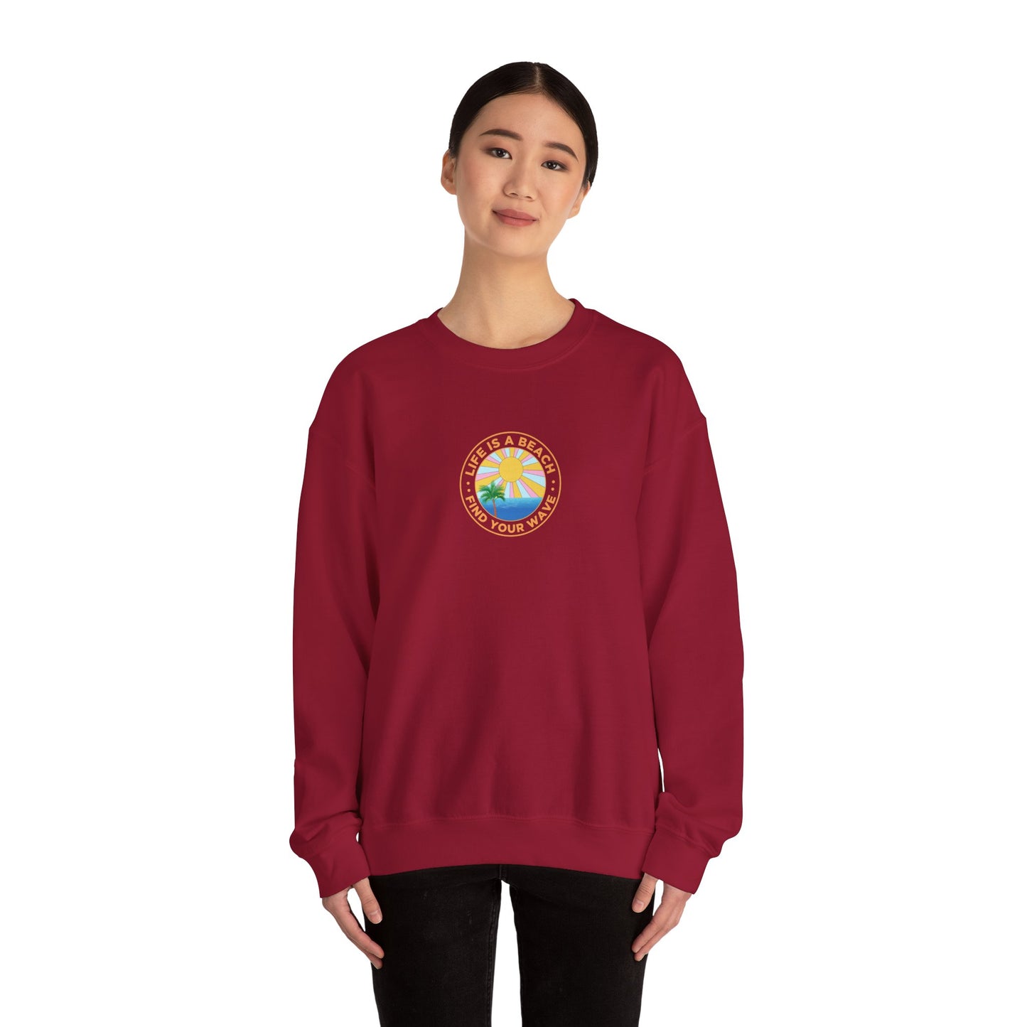 La vie est un sweat-shirt unisexe de plage 