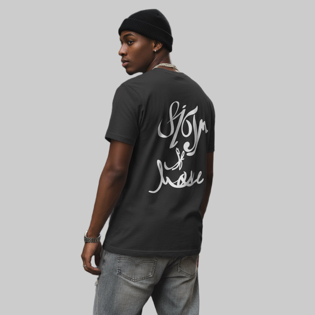 Rocker T-Shirt - Sign of Love Graphic Tee Printify