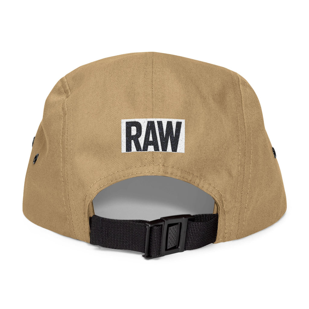 Stylish 5 Panel Cap | Embroidered RAW Hat, Trendy Streetwear, Gift for Him, Outdoor Cap, Summer Accessory Printify