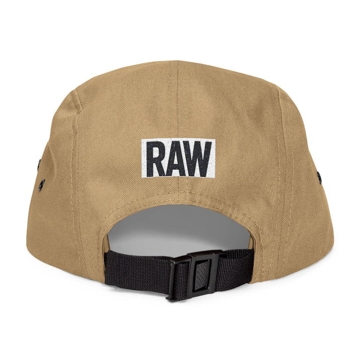 Stylish 5 Panel Cap | Embroidered RAW Hat, Trendy Streetwear, Gift for Him, Outdoor Cap, Summer Accessory Printify