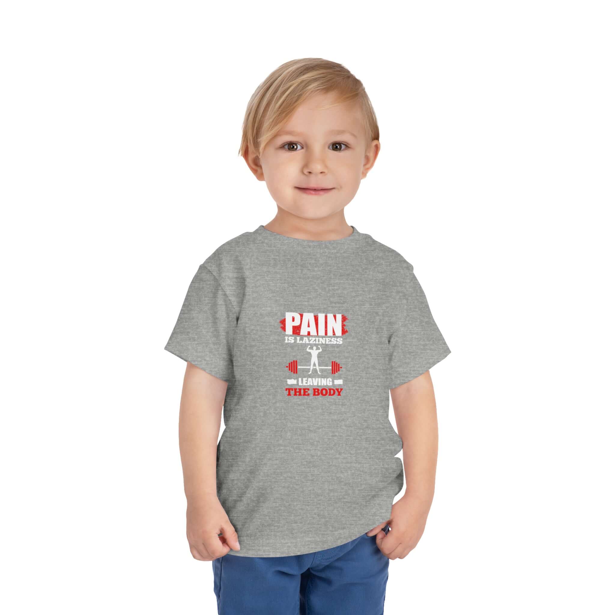 La douleur est la paresse T-shirt pour tout-petits 