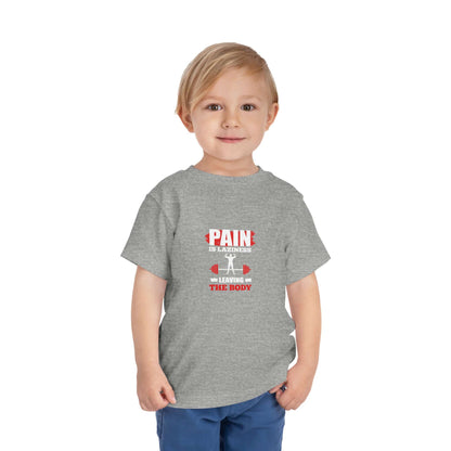 La douleur est la paresse T-shirt pour tout-petits 