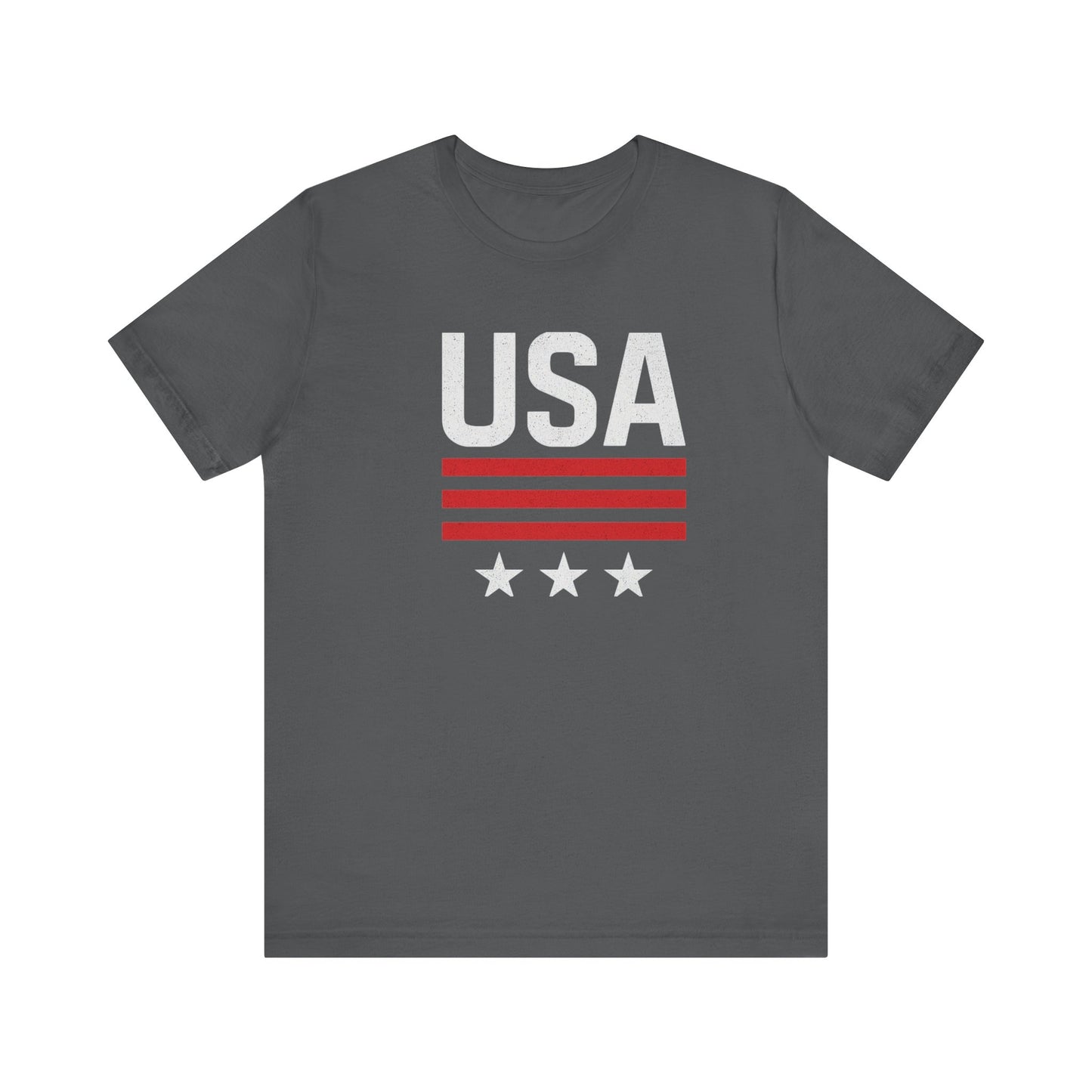 Patriotic USA Tee, Unisex Short Sleeve T-Shirt, July 4th Celebration Shirt, American Pride Apparel, Casual Summer Wear, Gift for Patriot