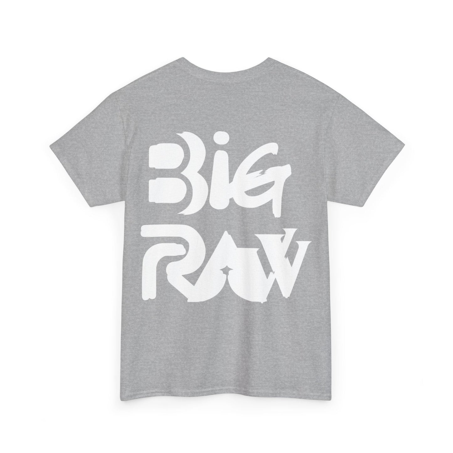 Big Raw Unisex Heavy Cotton Tee, Casual Streetwear Shirt, Gift for Him or Her, Everyday Fashion, Graphic Tee, Trendy Apparel Printify