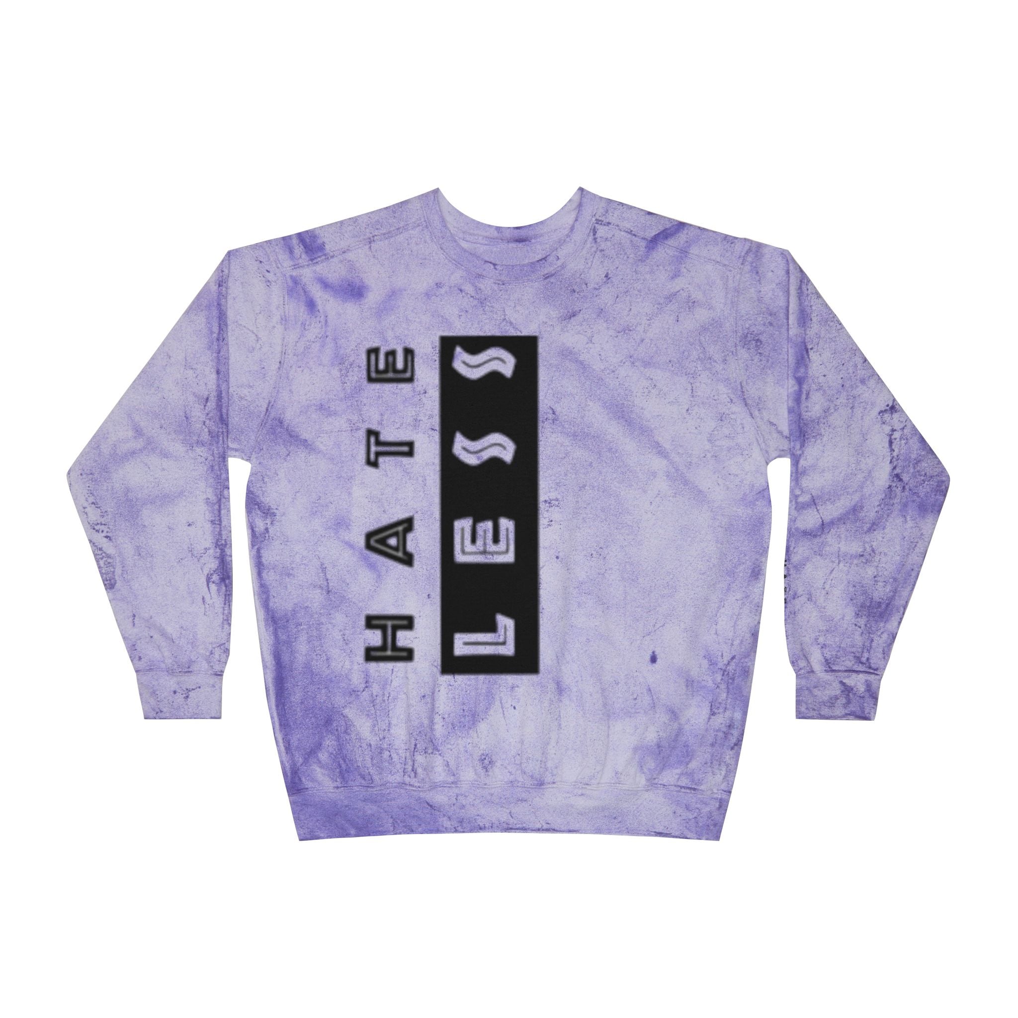 Color Blast Crewneck Sweatshirt - Hate Less Statement Apparel