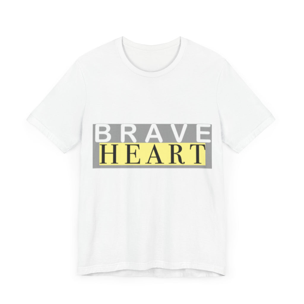 Brave Heart Unisex Tee, Inspirational T-Shirt, Gift for Champions, Casual Wear, Motivational Apparel