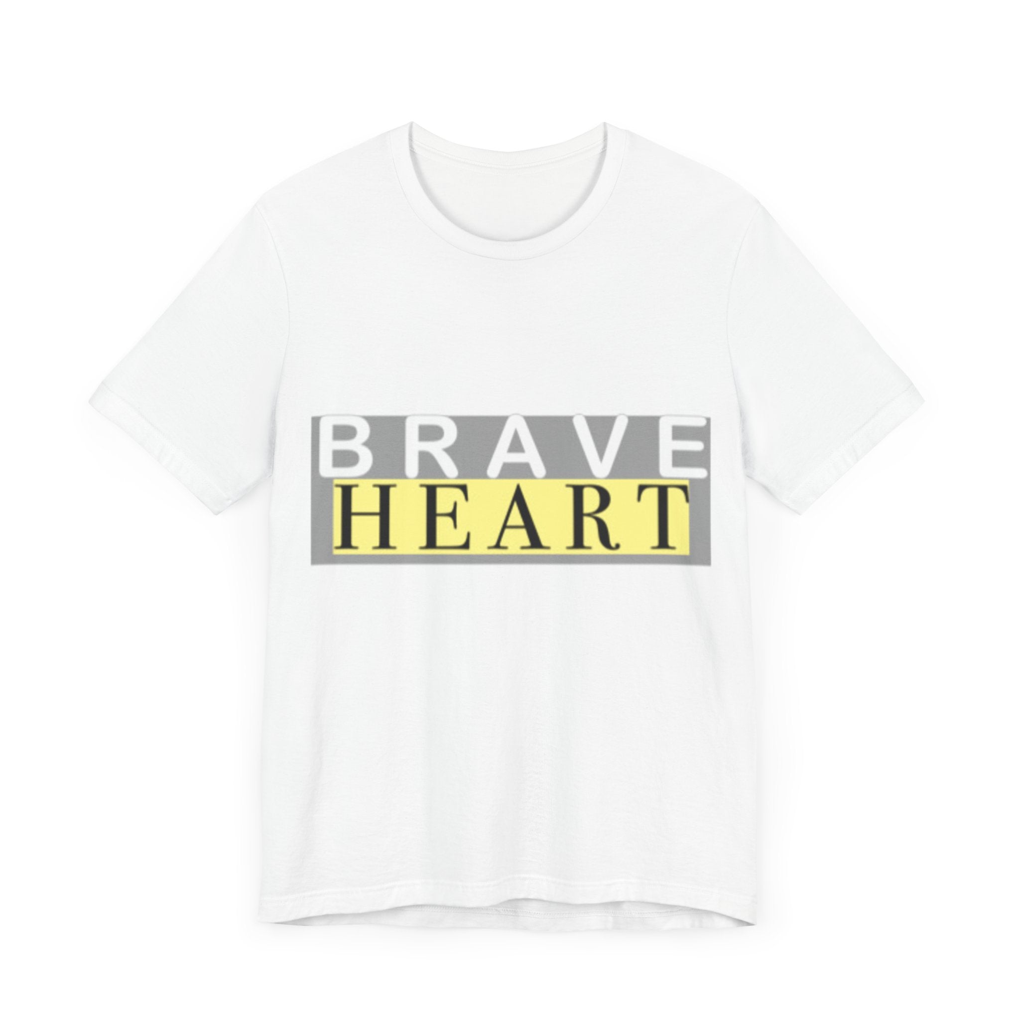 Brave Heart Unisex Tee, Inspirational T-Shirt, Gift for Champions, Casual Wear, Motivational Apparel