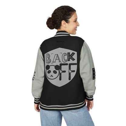 Unisex Heavyweight Letterman Jacket - Fun Panda Graphic Design