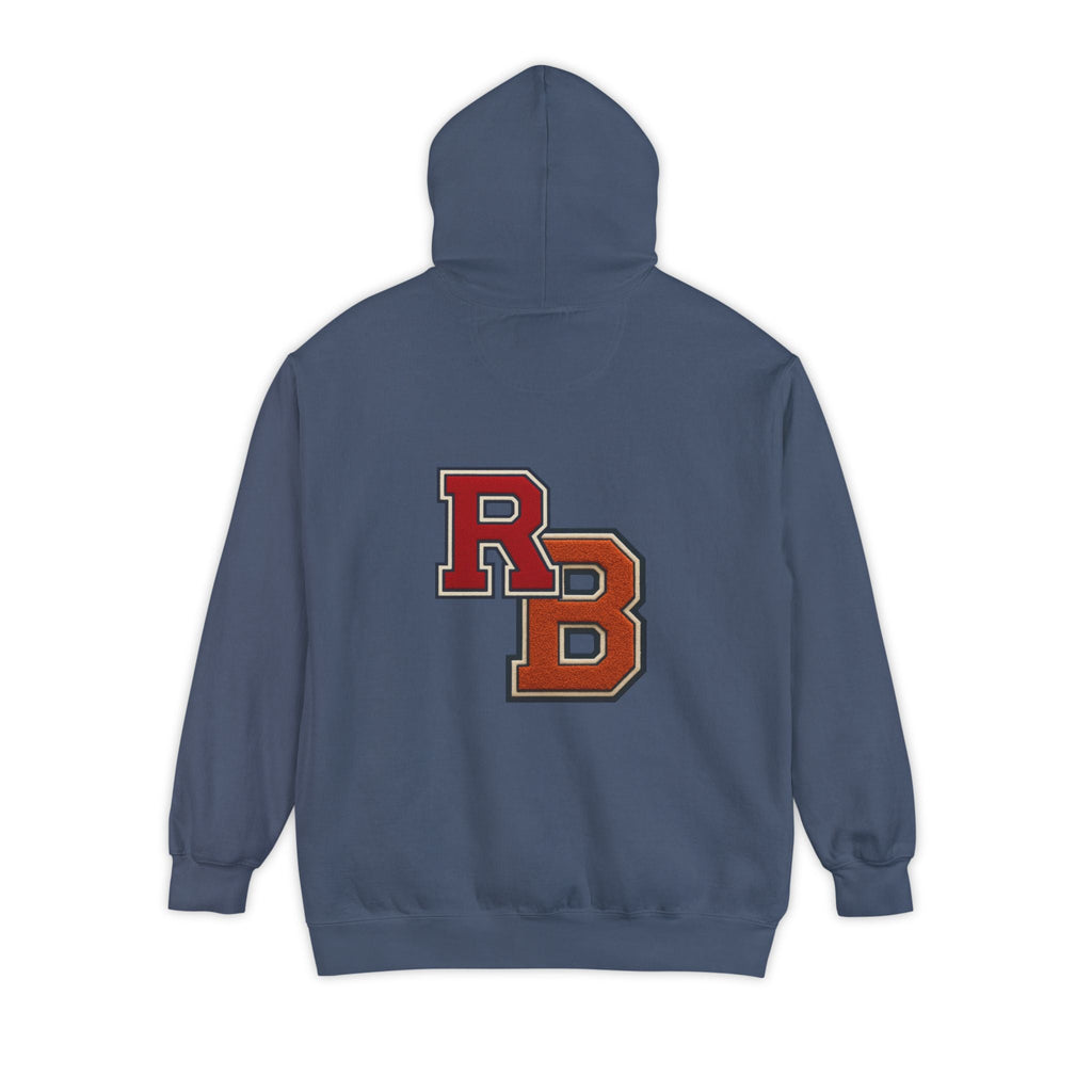 Letterman RB Hoodie — Garment-Dyed Athletic Pullover Printify