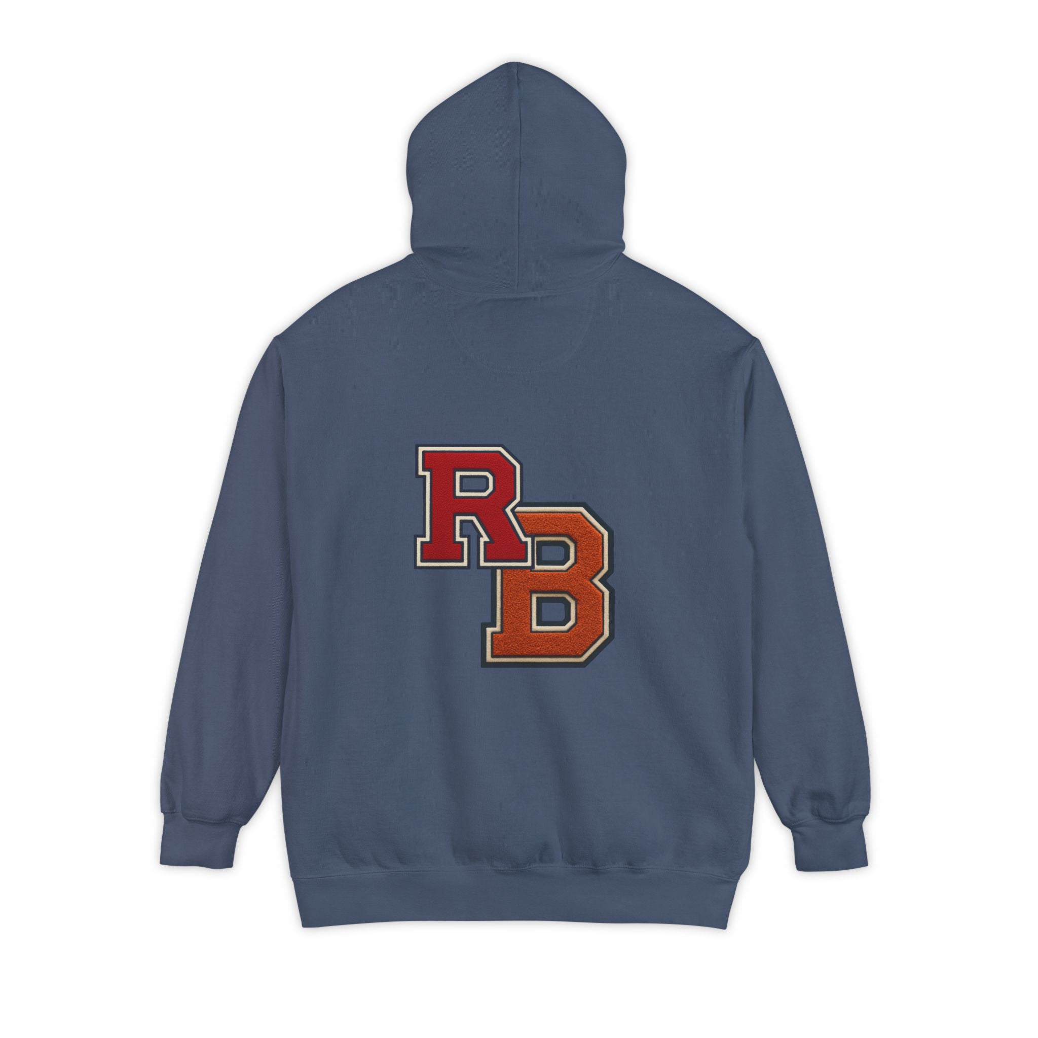 Letterman RB Hoodie — Garment-Dyed Athletic Pullover Printify