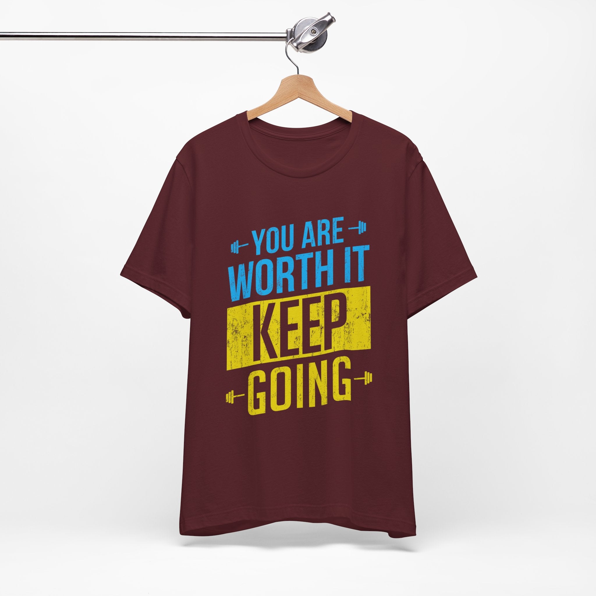 Vous en valez la peine, continuez, tee-shirt unisexe 