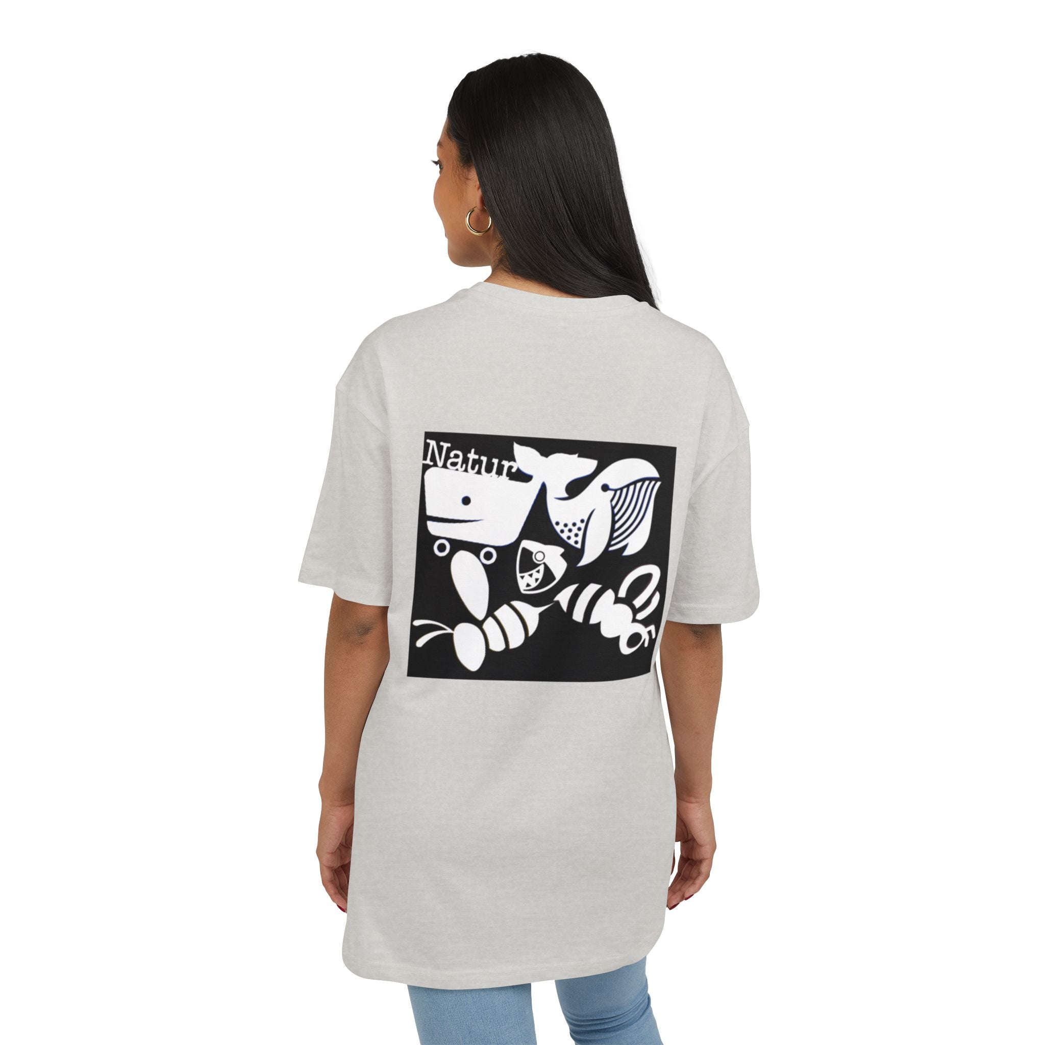 Nature-Inspired Oversize Tee - Unisex Graphic T-Shirt, Eco-Friendly Fashion, Casual Wear, Gift for Nature Lovers, Streetwear